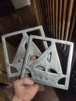 2 x Segelboot Topuntersetzer Metall vintage