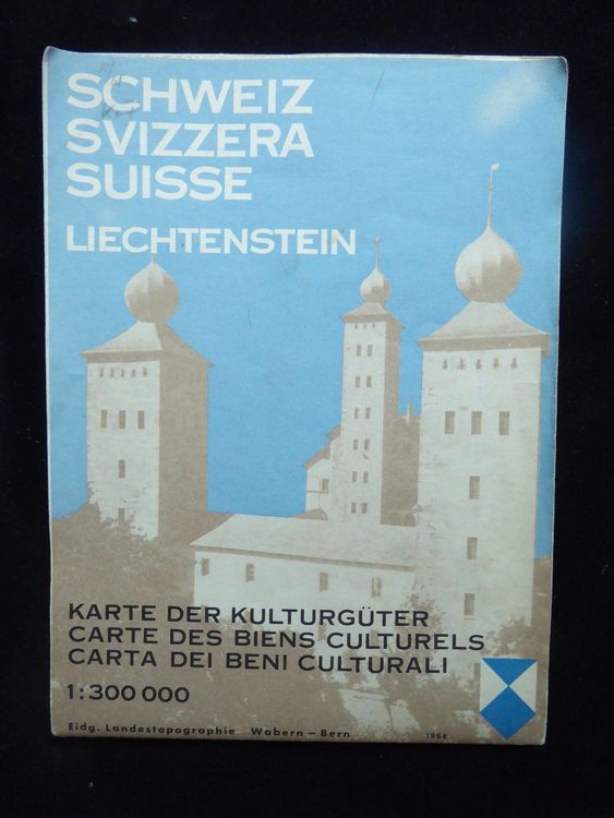 Karte der Kulturgüter. Landkarte Schweiz Kaufen auf Ricardo