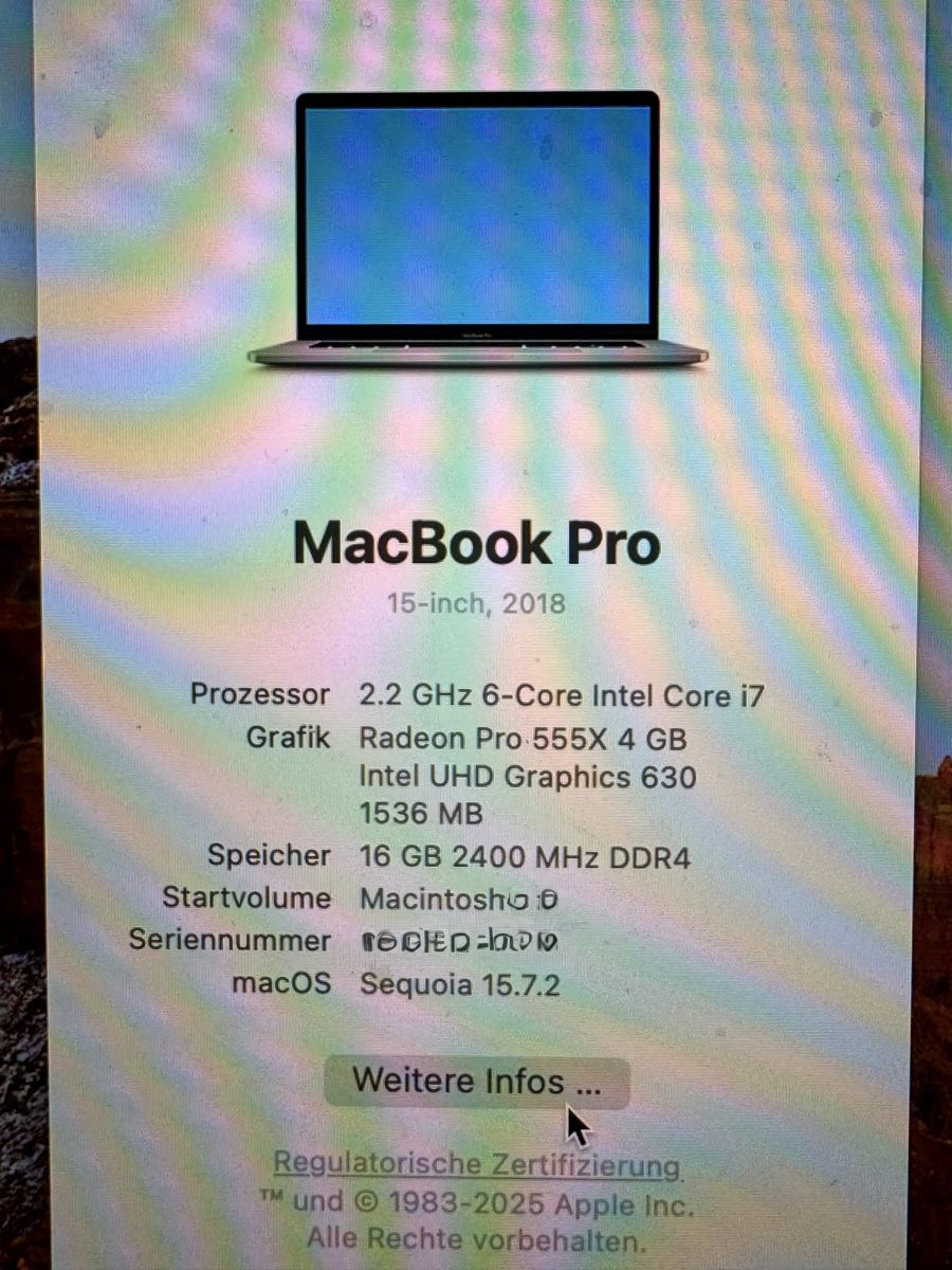 Apple Notebooks: MacBook Pro 15" 2018 Core i7  – Gebraucht aus Triesen von Hsprix 3
