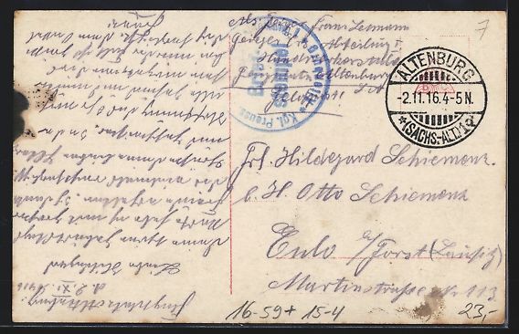 Cartoline postali: Foto-AK Sanke Nr. 260: Rumpler-Doppeldec – Usato da Berlin venduto da bartko-reher 1