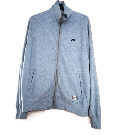 Nike Sweatjacke grau mit Reißverschluß gebraucht in Large