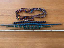 Modeschmuck grün - blau - violett