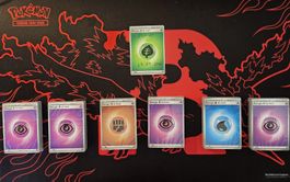 Cartes énergie Pokémon lot 6 pièces Neuves