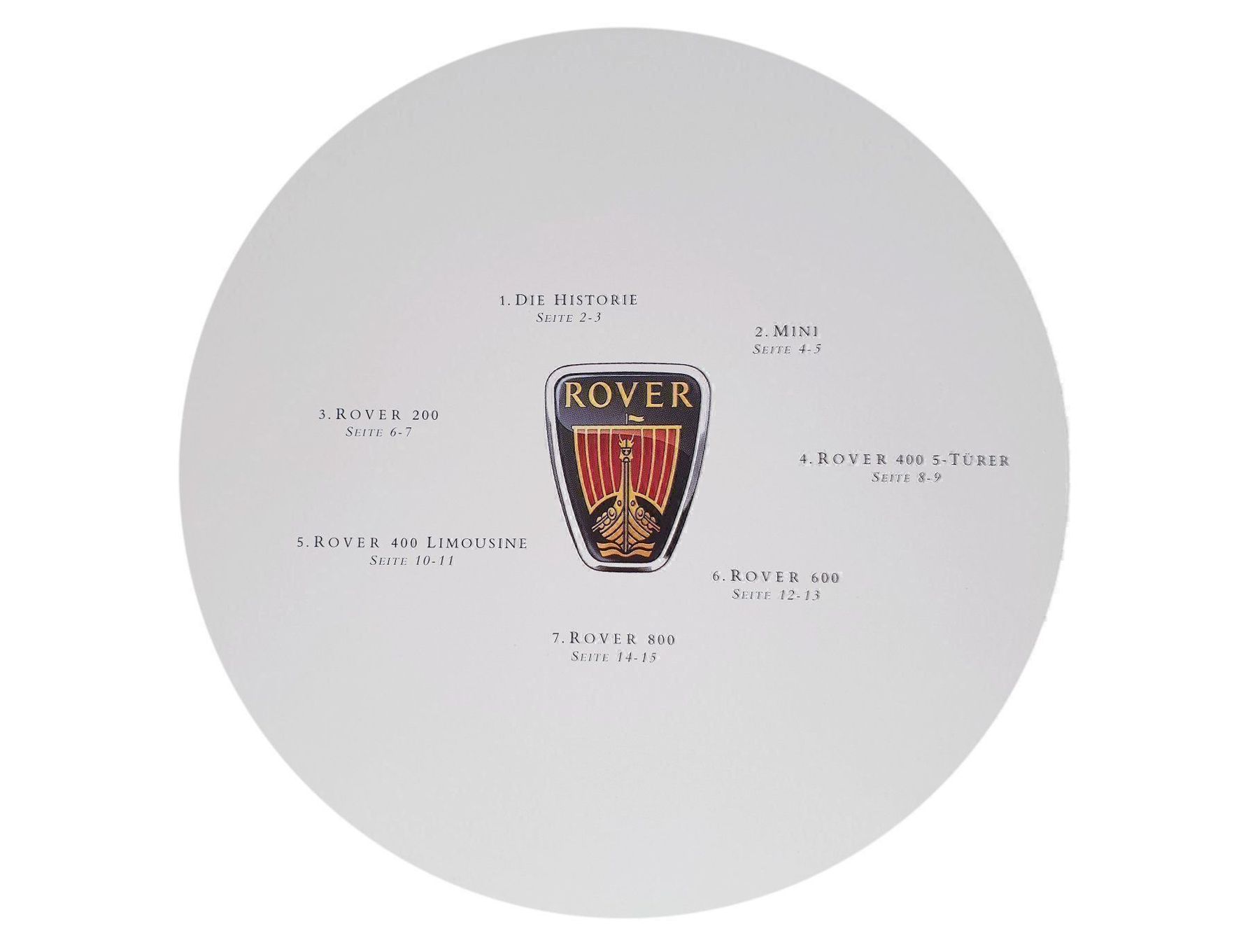 Riviste & Magazine: ROVER PROGRAMM 1997 - Mini, 200, 400, 600, 800 - Prospekt – Nuovo (secondo la descrizione) da Viganello venduto da CARLiteratur 3