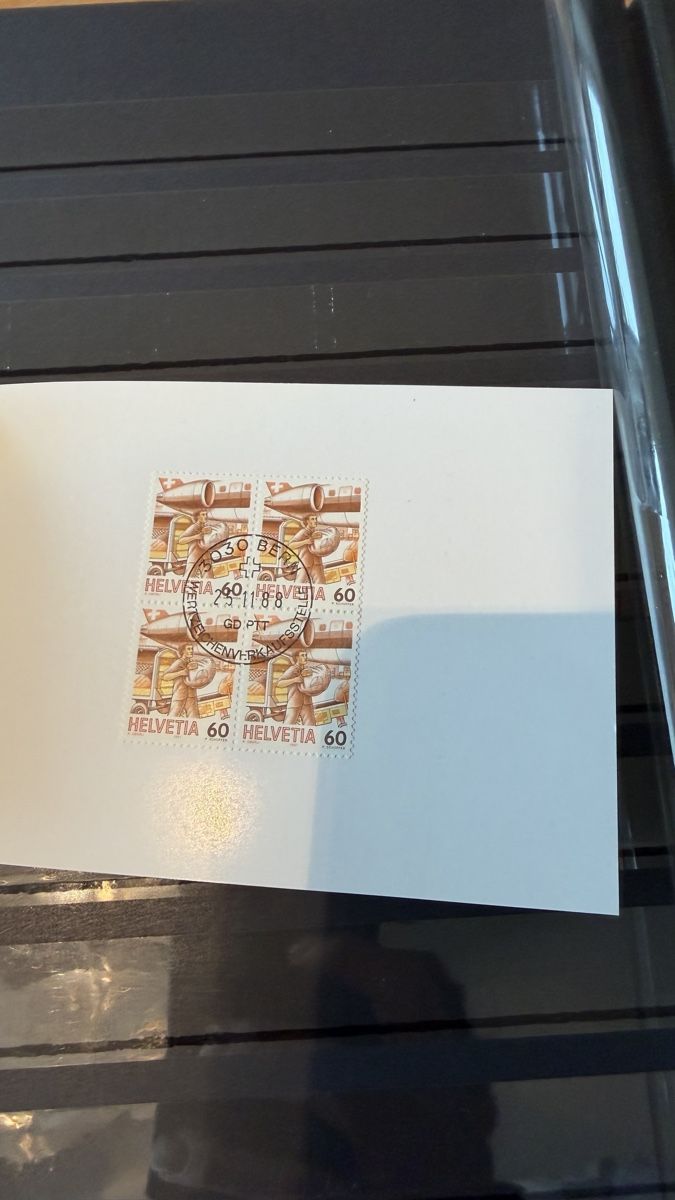 Album: Briefmarken Sammlung Schweiz Karte  – Usato da Widen venduto da Lupina2000 4