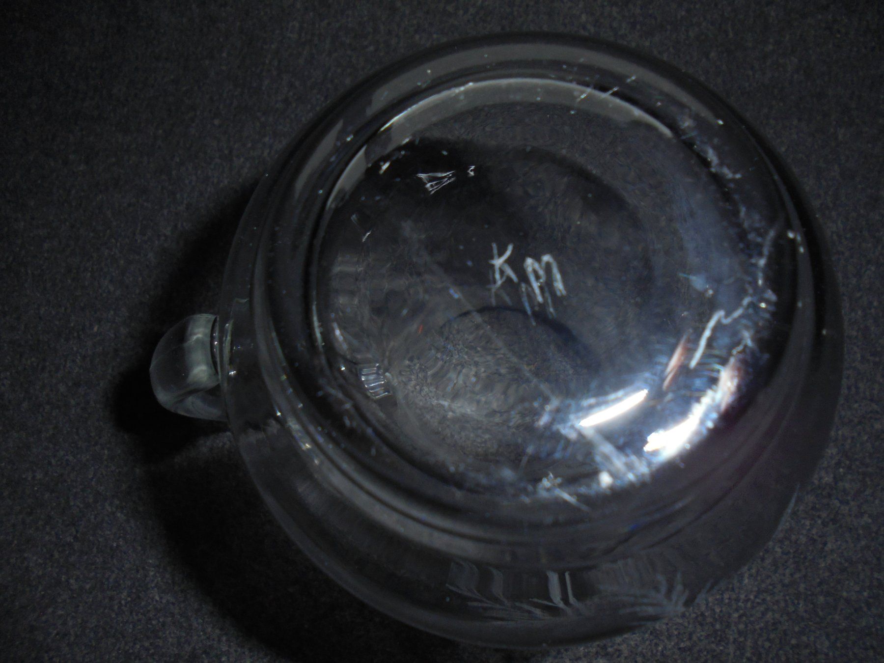 Karaffen: Glaskaraffe mit Deckel, graviert, Inhalt 1/2 Liter – Gebraucht aus Rüschegg-Heubach von Ofen111 4
