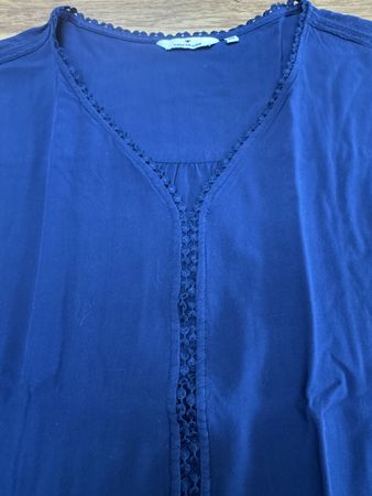 Tom Tailor Damen Bluse, Grösse 38, Dunkelblau, Top Zustand