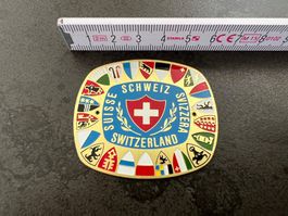 Stocknagel Plakette biegsam sehr alt aus Sammlung Schweiz🤩