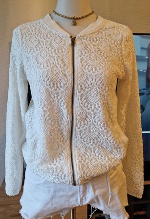 Gina Benotti Lace Bomber Jacket, Size 38, Elegant!