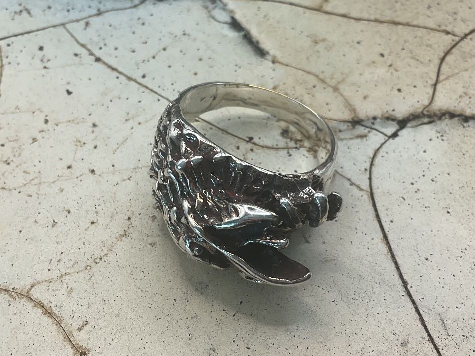 Anelli: Sterlingsilber Ring Handarbeit, sehr robust, Gr. 63 – Nuovo (secondo la descrizione) da Luzern venduto da S.Kern01 3
