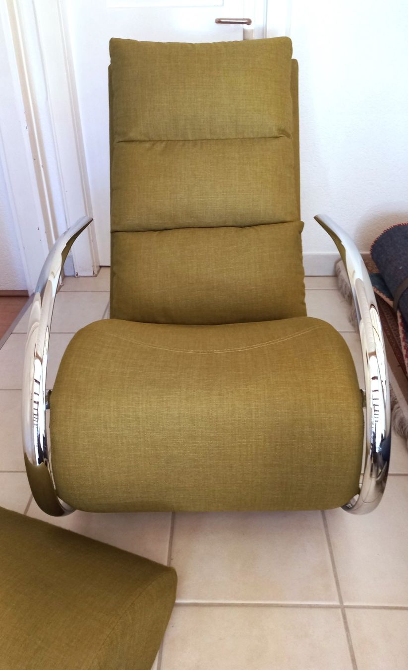 Poltrone: Sessel Schaukelstuhl mit Hocker – Usato da Bévilard venduto da Orscha 1