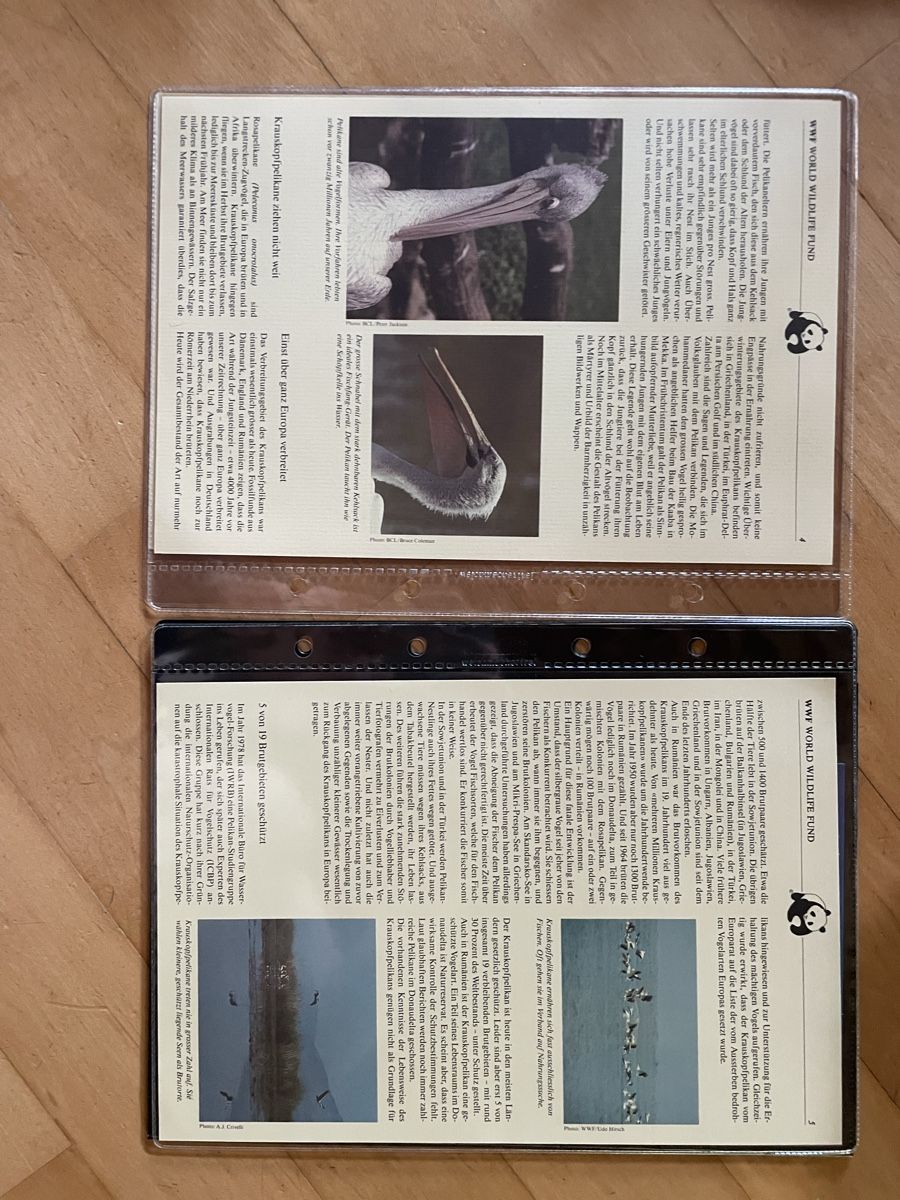 Tous les timbres: WWF Set "Der Krauskopfpelikan" – D'occasion à Altdorf UR par mic_z8bj 2