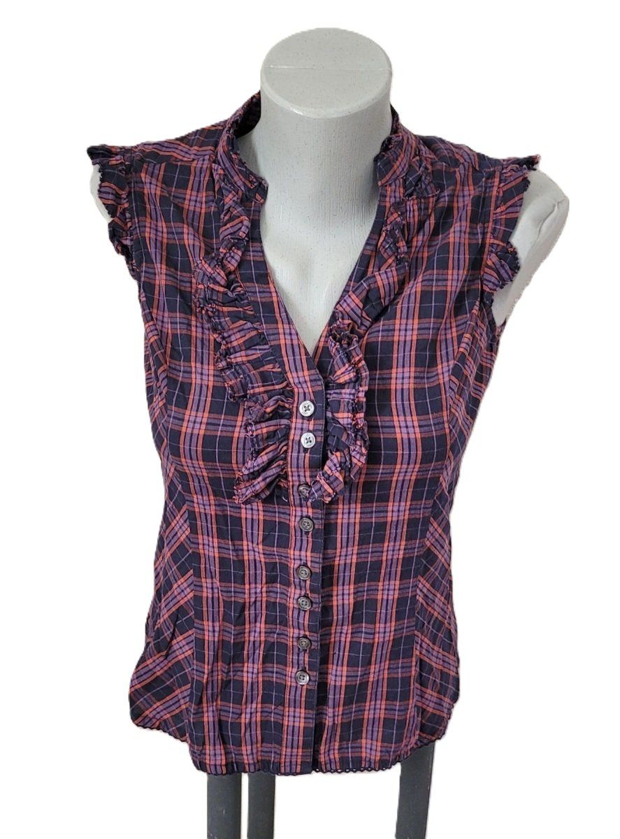 Tommy Hilfiger Blusen: Tommy Hilfiger Kurzarm Bluse Gr. XS Karo – Gebraucht aus Füllinsdorf von Sunnebliemli7