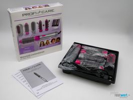 PROFICARE Warmluft-Lockenbürste, Grau-Pink