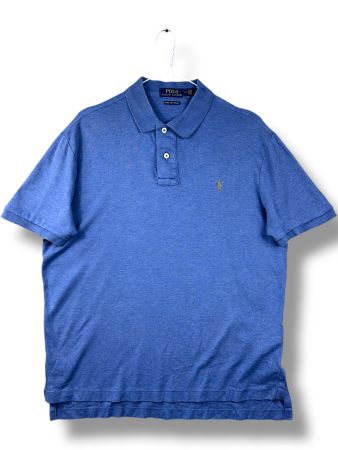 Polo Ralph Lauren Bleu  - Taille M - pima soft touch