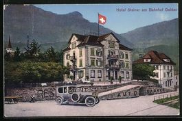 AK Goldau, Hotel Steiner am Bahnhof