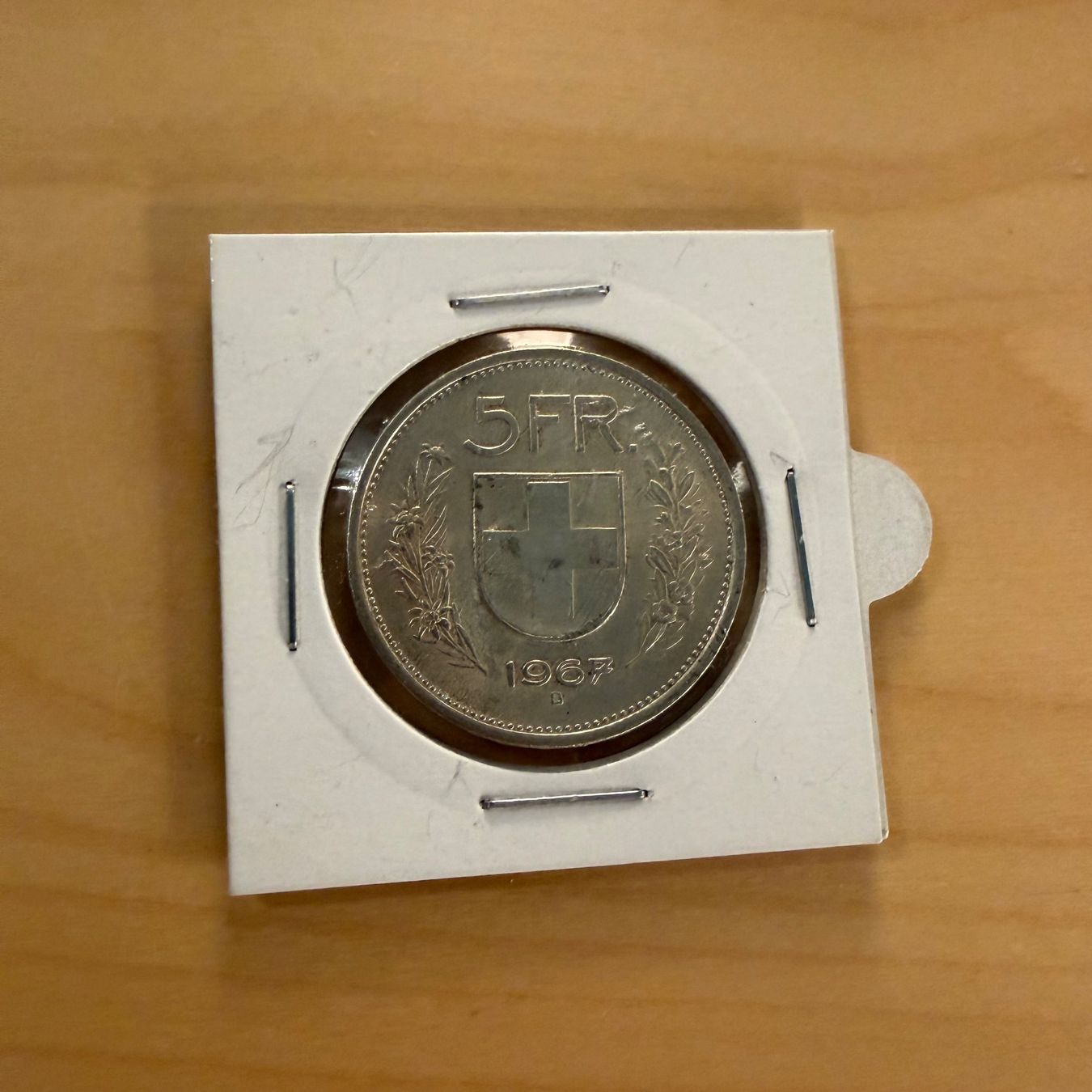 Tutti le monete: Schweizer Silbermünze 5 Franken 1967 – Usato da Wädenswil venduto da NicolaGB