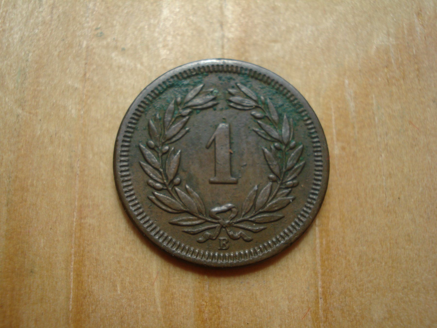 Alle Münzen: (N°5) 1 Rappen 1870 – Gebraucht aus Erlach von Net-Coins 1