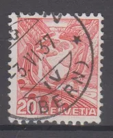 Variété 205z.2.01 oblitéré (800.--+)
