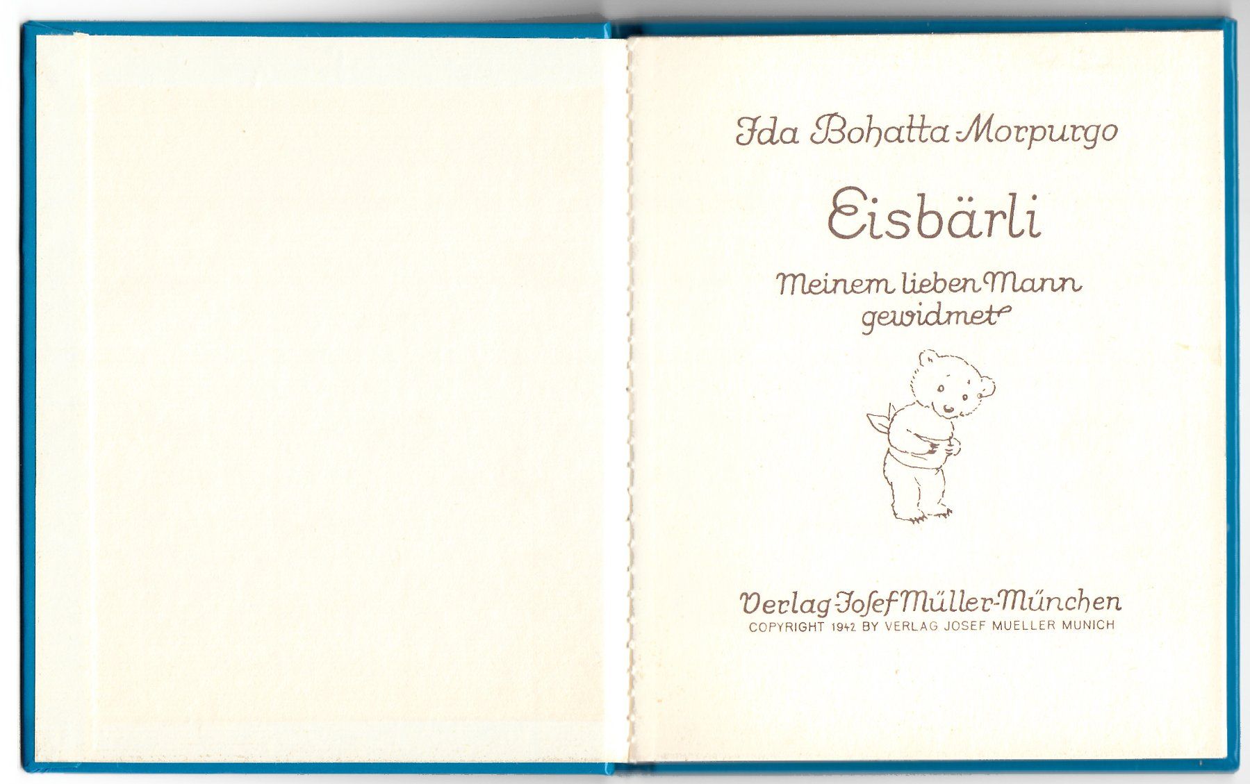 Libri: Jda Bohatta-Morpurgo - Eisbärli - 1942 – Usato da Zürich venduto da Adebar0 1