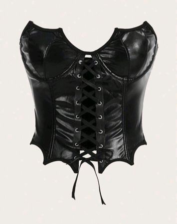 Kunstleder Corsage Gr S *neu*
