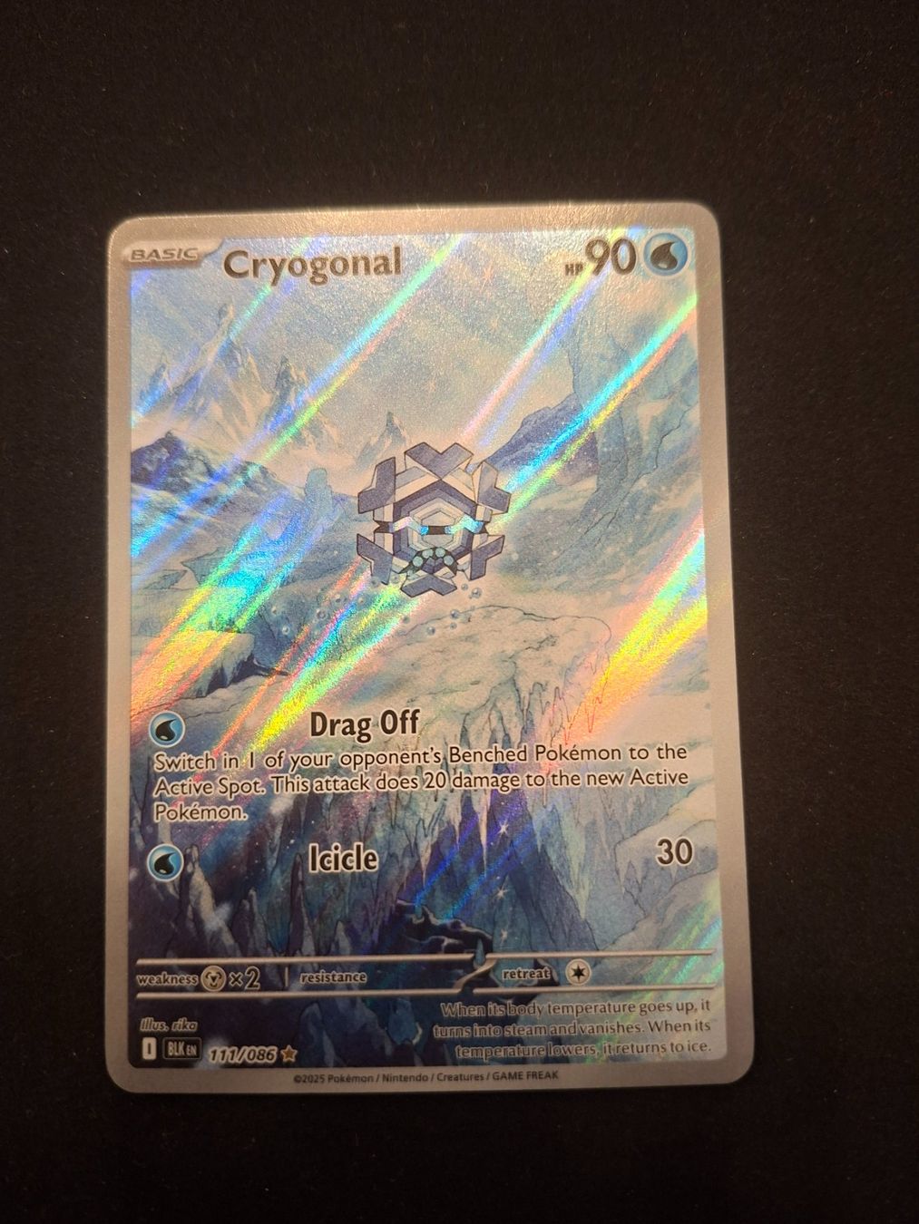 Pokémon Carte collezionabili: Cryogonal #111 Black Bolt (BLK EN) – Usato da Biasca venduto da Sara_Poke123