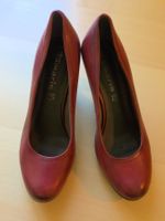 Elegante rote Pumps von Tamaris aus Leder - Grösse 38