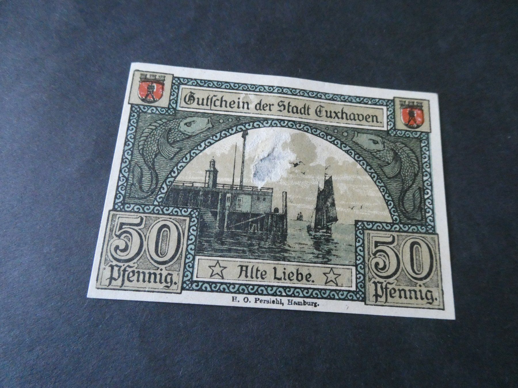 Banknoten: Dt. Reich, Cuxhaven  - Notgeldschein – Gebraucht aus Hinterforst von rohusri 1