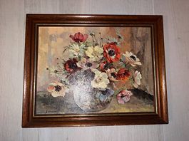 Georges DANSET Anémones peinture / tableau