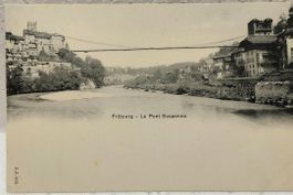 FRIBOURG  -  Le Pont suspendu