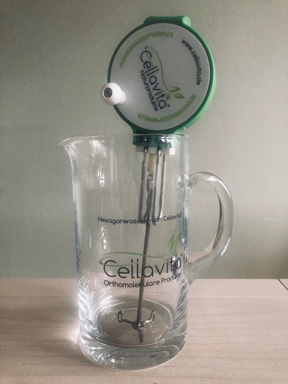 hexagonwasser-wirbler-set-hand-von-cellavita-gebraucht-in