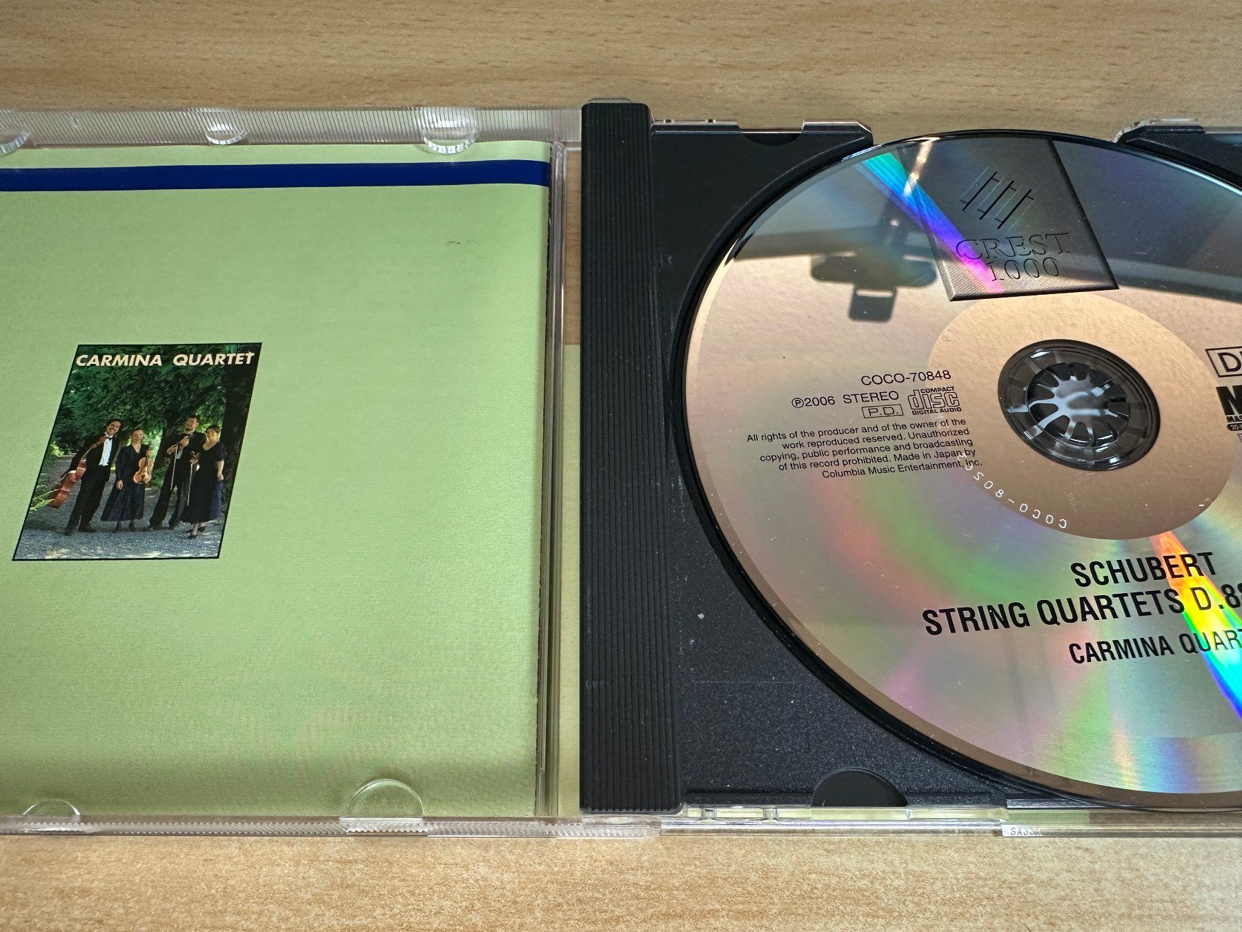 CD: A4 Schubert Carmina Quartet String Quartets in G D.887 D.703 – Usato da Rikon im Tösstal venduto da Alpenmutz 2