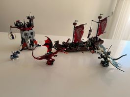 LEGO Castle 7048+7093 Fantasy - Troll Warship/Skeleton Tower