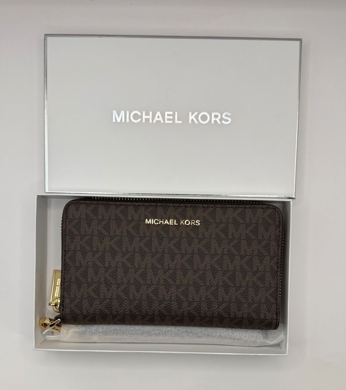 Michael Kors Portemonnaie: MICHAEL MICHAEL KORS Large Logo Smartphone Wristlet – Neu und originalverpackt aus Oberaach von Dandy2021 2
