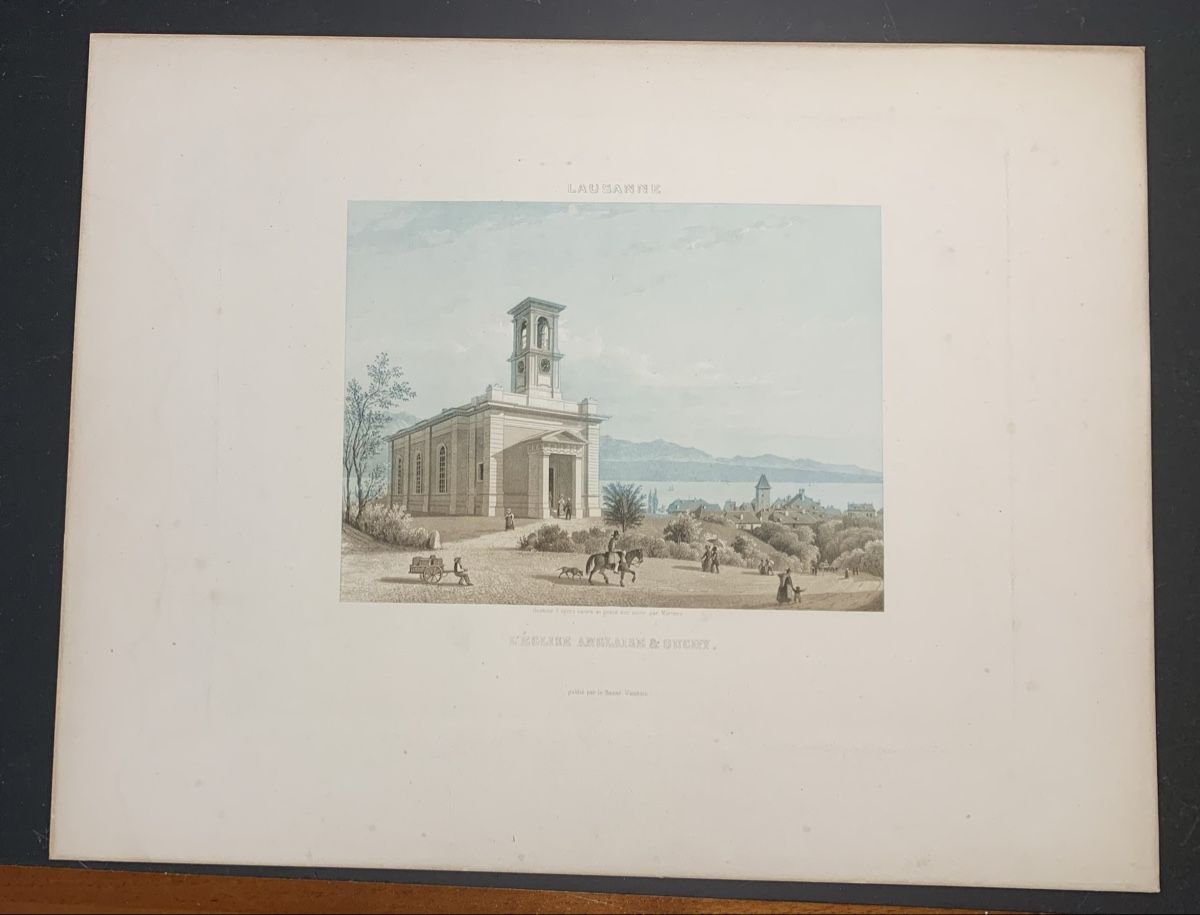 Incisioni: Lot de 4 gravures du canton de Vaud – Usato da Veytaux venduto da Latourelle 4