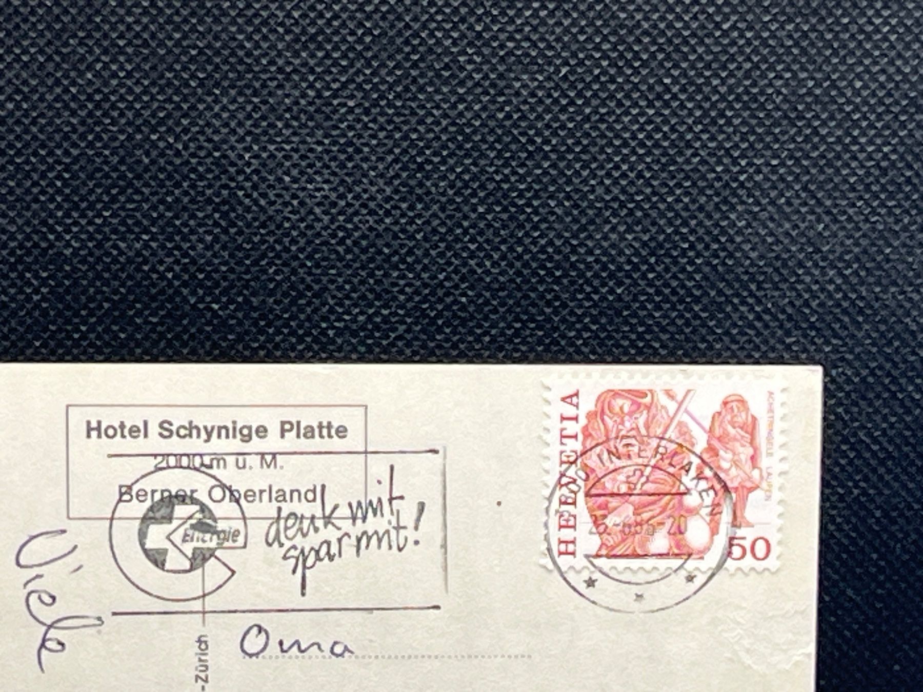 Ansichtskarten: Schynige Platte 2000m Berner Oberland – Gebraucht aus Widnau von Brusi9 1