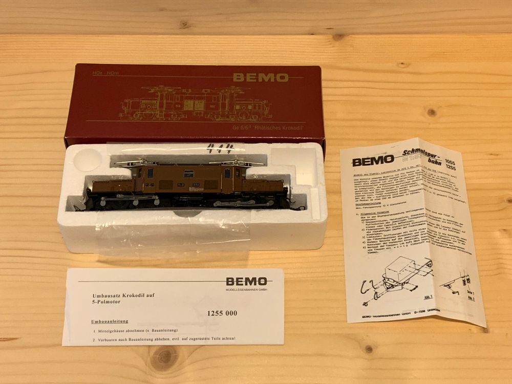 Bemo Modelleisenbahnen: BEMO RhB Ge 6/6 I 414 Krokodil, ESU Digital OVP – Gebraucht aus Disentis/Mustér von Zbot28 7