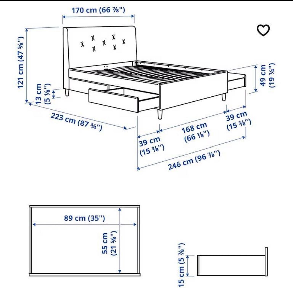 Letti: Bettgestell: IKEA IDANÄS – Usato da zürich venduto da ilias.sch 2