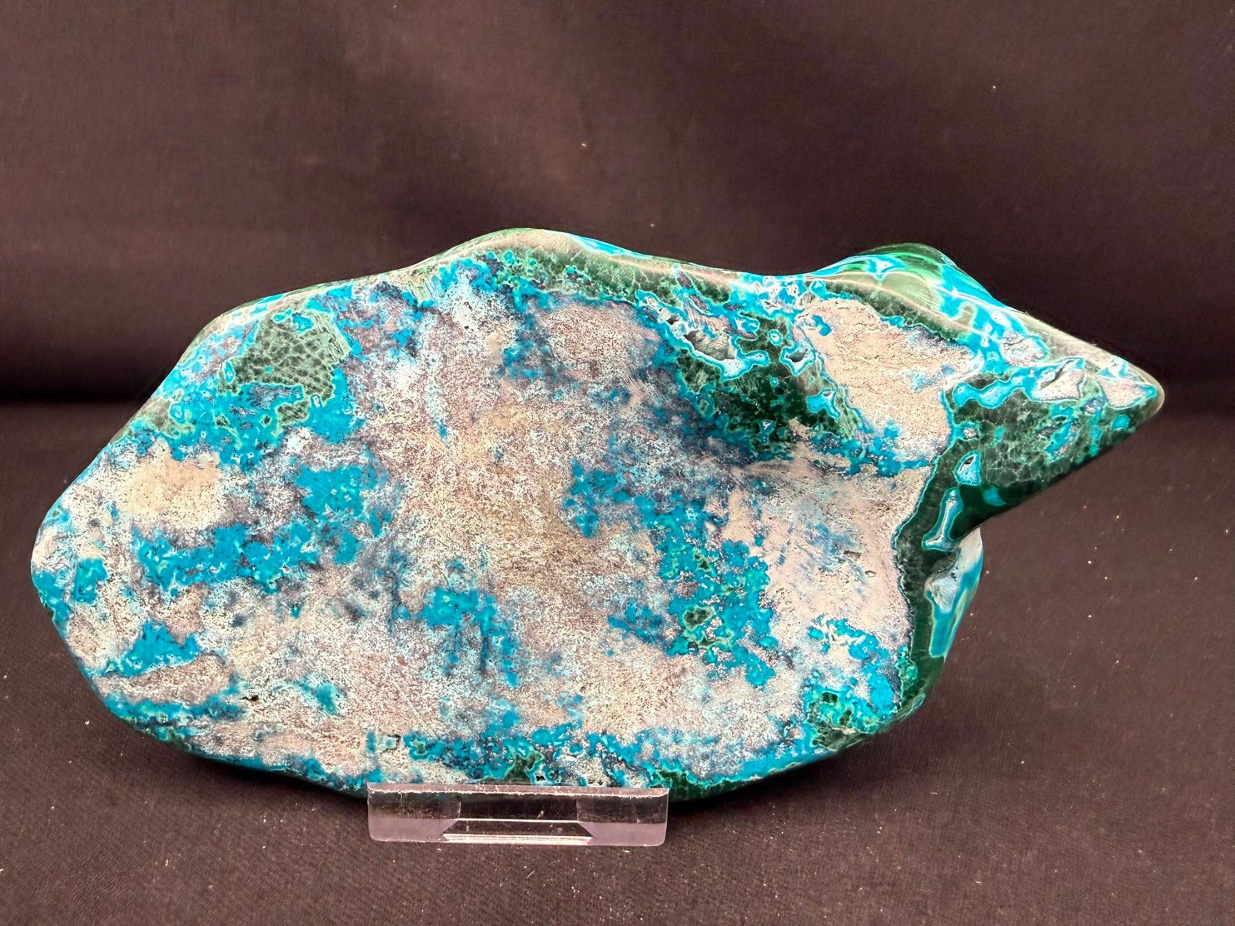 Minéraux & Lithothérapie: Malachit und Chrysocolla poliert – D'occasion à Schinznach Bad par Demerald 9