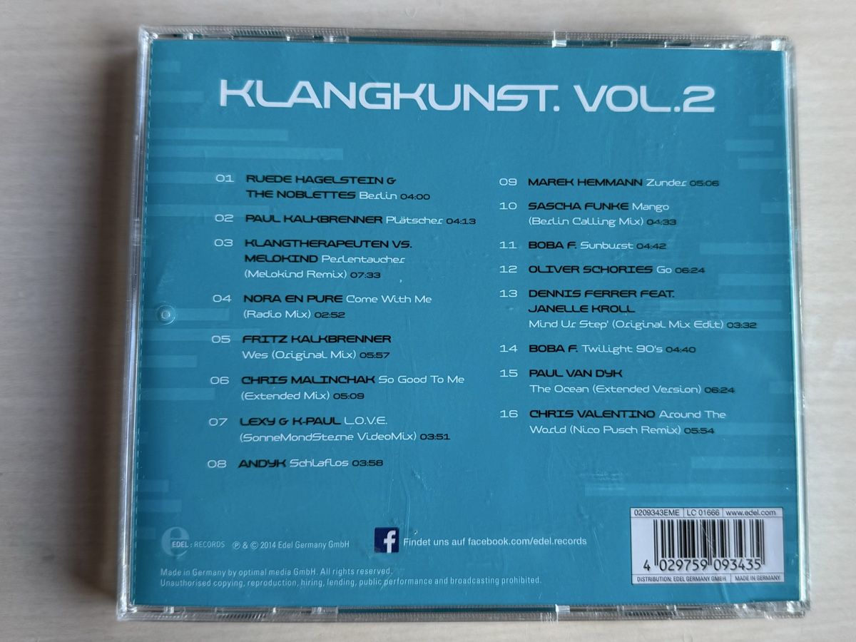 CDs: Klangkunst Vol.2 Paul Kalkbrenner u.a. CD – Gebraucht aus Oberried Brienz von Chyara 1