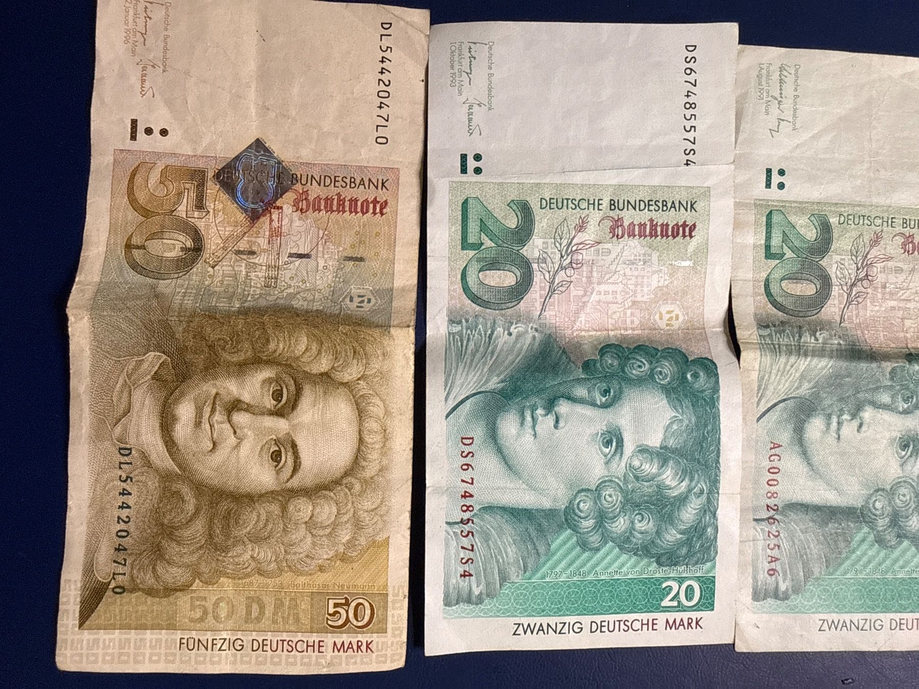 Banconote: 100 Deutsche Mark Verschiedene Banknoten – Usato da Derendingen venduto da iven70 1