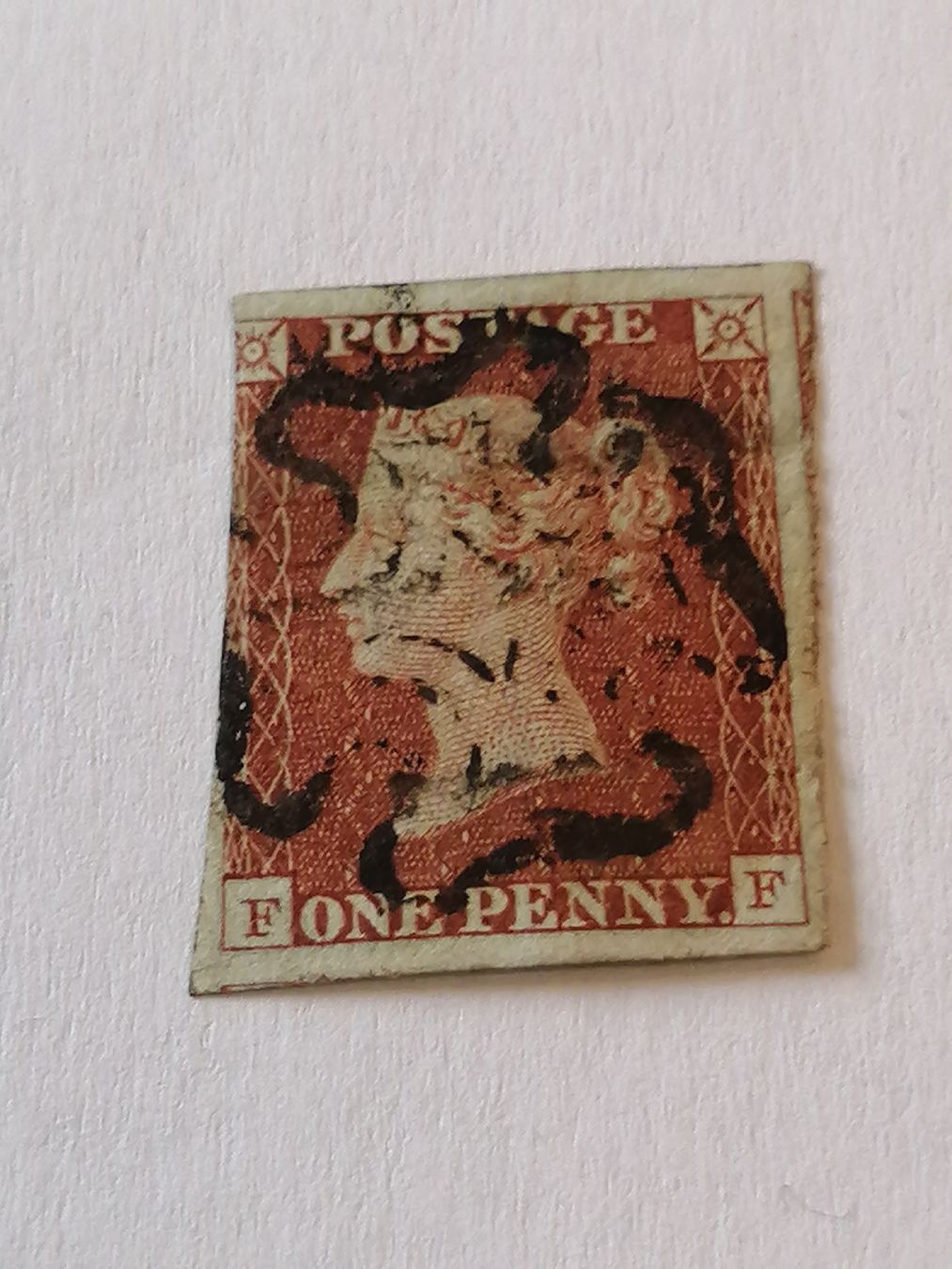Alle Briefmarken: One Penny Red 1841, Platte 37 – Gebraucht aus Happerswil von tschergi