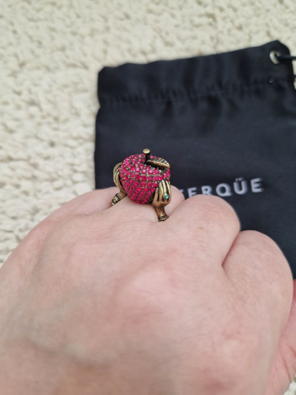 Ringe: Uterque Ring Apfel mit Strass – Gebraucht aus Erlinsbach SO von ULIKH 6