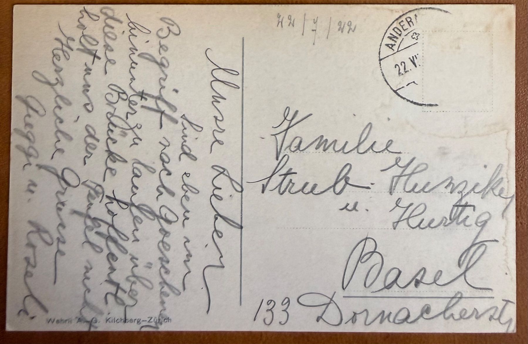 Cartoline postali: Teufelsbrücke - Calèche 1922 – Usato da Lutry venduto da Ediego 2