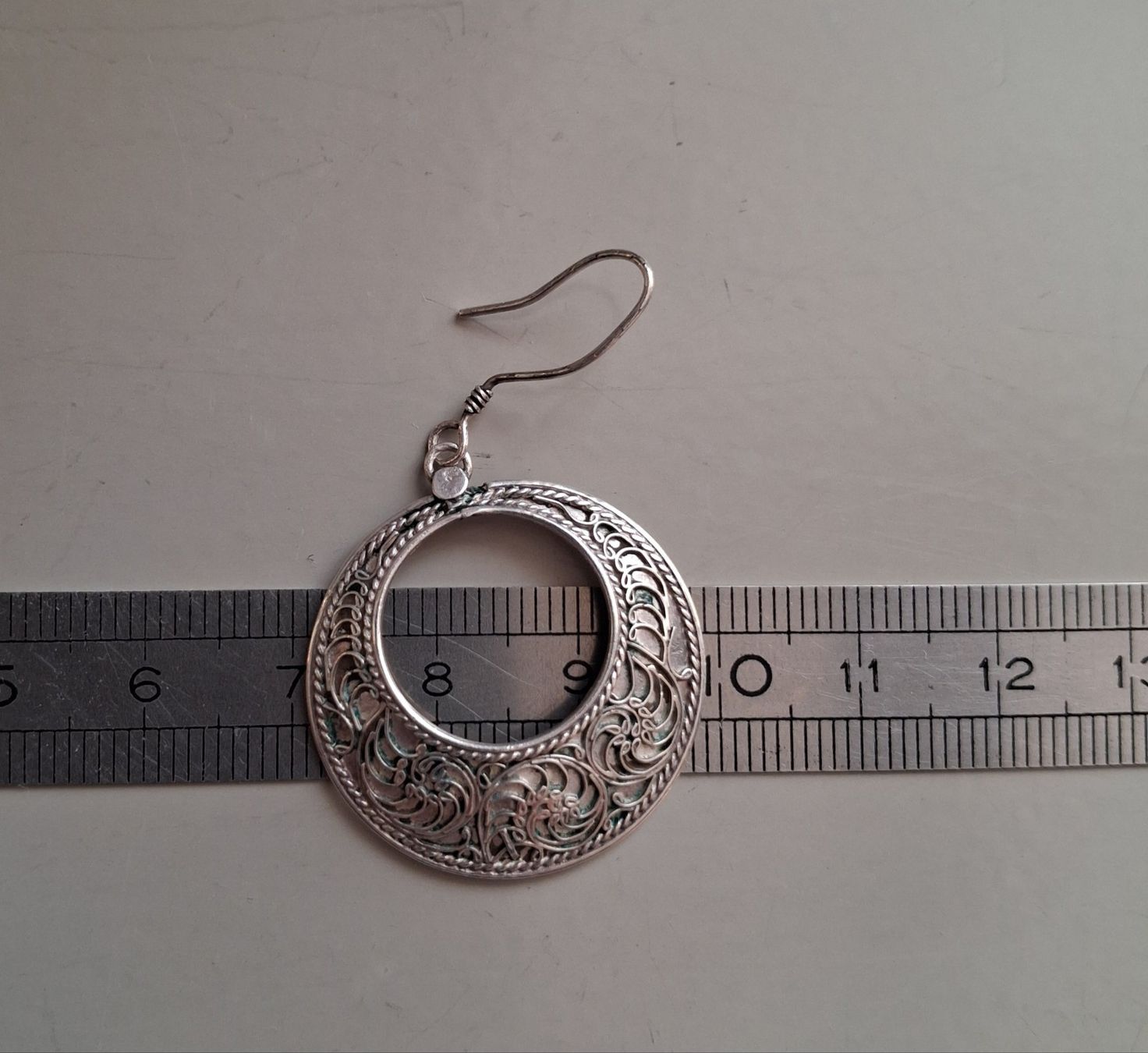 Boucles d'oreille: Einzelner Ohrring, Silber 925, wunderschön filigran – D'occasion à Wald ZH par e8e 1