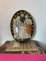 Antike Klosterarbeit, Ex Voto Heilige Familie, ca. 1880