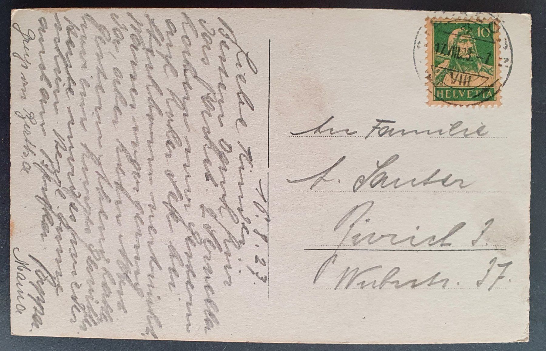 Cartoline postali: Steckborn 1923 – Usato da Kreuzlingen venduto da Rschweiz1 1