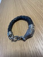 Lederarmband mit Silber Details