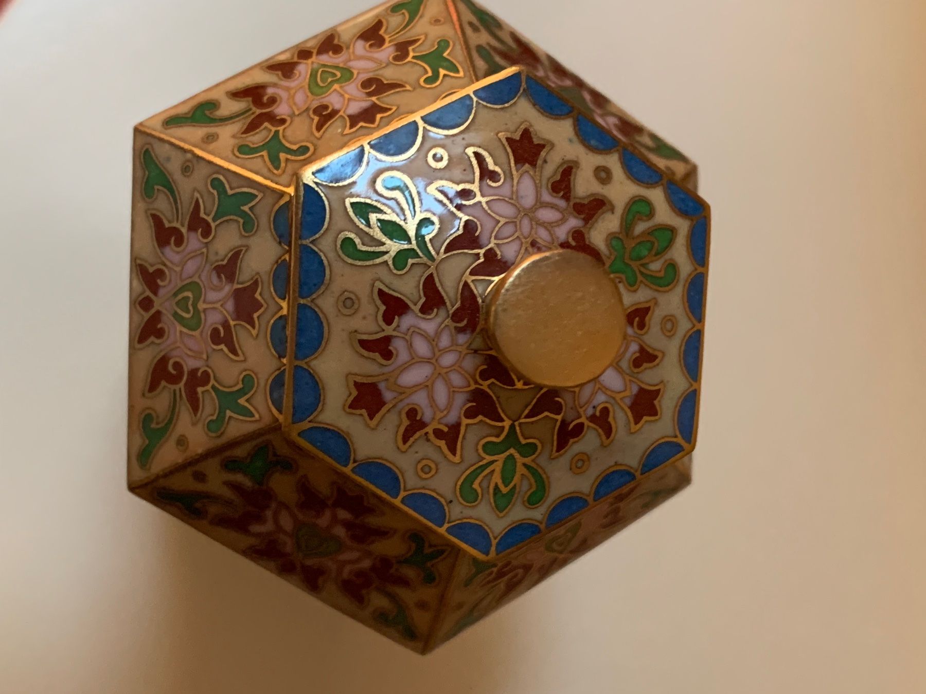 Dosen: Zauberhafte antike Cloisonné Dose 13cm – Gebraucht aus Nunningen von mochflo 8