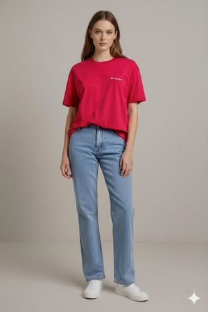 Champion Rotes T-Shirt - Größe XL